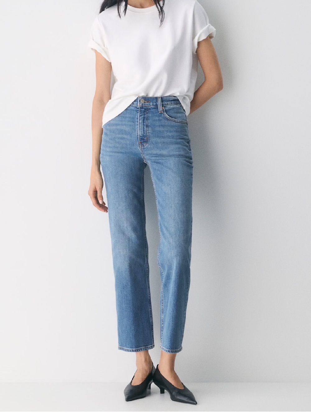 Aritzia Denim Forum The Arlo Hi-Rise Straight Jean Size 29 26L